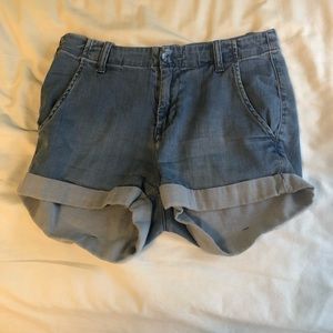 loose fitting jean shorts